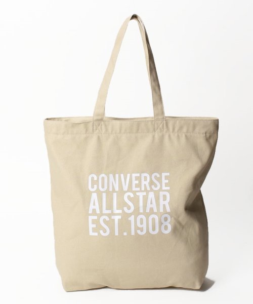 CONVERSE(CONVERSE)/CANVAS 1908 PRINT TOTE BAG/ベージュ