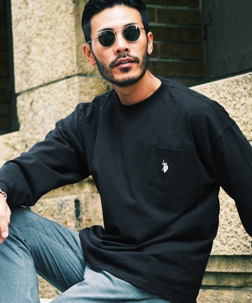 セール Us Polo Assn ユーエスポロアッスン ブランド別注オーバーサイズロンt ロンt メンズ Tシャツ おしゃれ 長袖 ロンティー カットソー トッ ジギーズショップ Jiggys Shop Magaseek