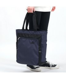 Adidas(アディダス)/アディダス トートバッグ adidas バッグ ファスナー付き 17L A4 肩掛け 軽量 通学 スクール 塾 中学生 高校生 スポーツ アウトドア 63363/ネイビー