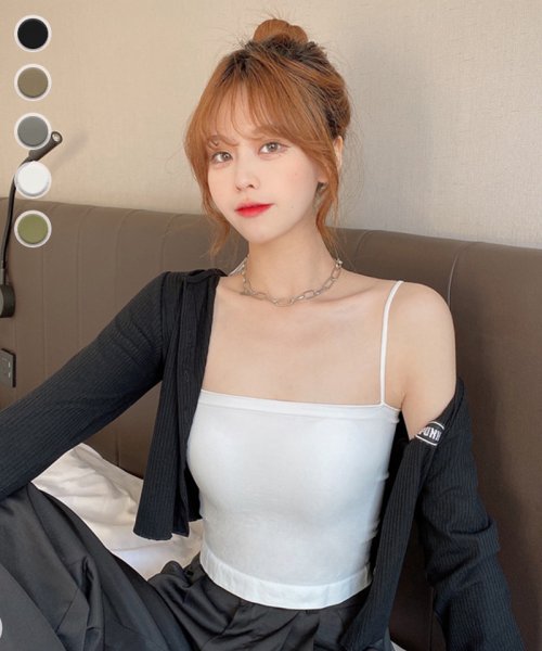 セール チューブトップ キャミソール ベアトップ ブラカバー インナー 落ちない ノースリーブ タイト カップ付き 薄手 セイヘイショップ Seiheishop Magaseek
