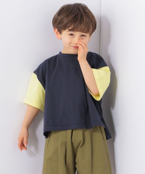 セール Ships Any オーバーサイズ バイカラー 半袖 Tシャツ Kids シップス エニィ ウィメンズ Ships Any Womens Magaseek