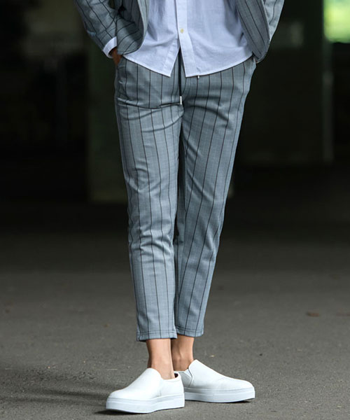 Zara メンズ セットアップ ラインパンツ ハイブランド 海外 お洒落 Quasar Mu