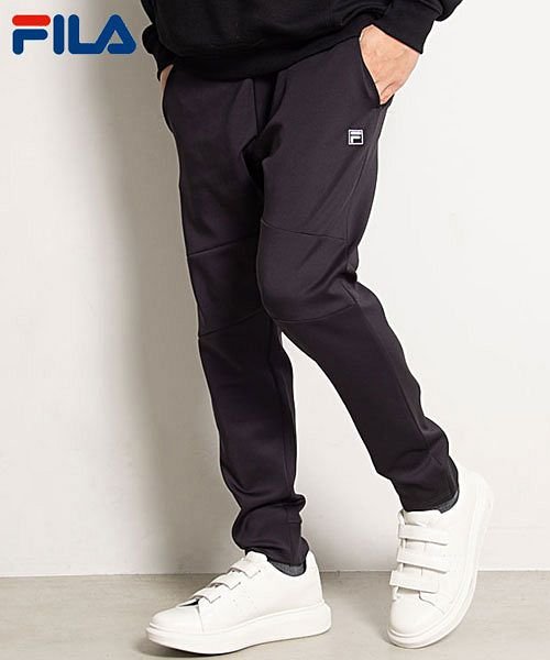 Fila ロゴサイドラインジャージパンツ フィラ ジャージパンツ セットアップ可 ラインパンツ メンズ サイドライン イージーパンツ ロゴ ブランド カジュアル フィラ Fila Magaseek