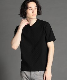 MONSIEUR NICOLE(ムッシュニコル)/【ex/tra】リンクスジャカードTシャツ/49ブラック
