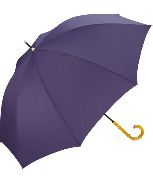 Wpc．(Wpc．)/【Wpc.公式】雨傘 ベーシックバンブーアンブレラ 58cm 晴雨兼用 レディース 長傘 /ネイビー