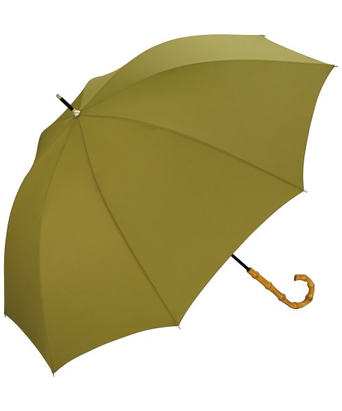 Wpc．(Wpc．)/【Wpc.公式】雨傘 ベーシックバンブーアンブレラ 58cm 晴雨兼用 レディース 長傘 /グリーン