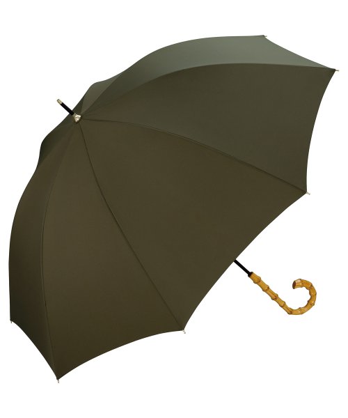 Wpc．(Wpc．)/【Wpc.公式】雨傘 ベーシックバンブーアンブレラ 58cm 晴雨兼用 レディース 長傘 /カーキ