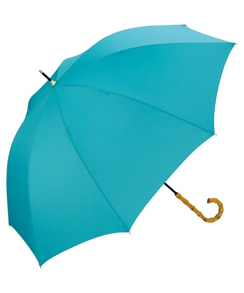 Wpc．(Wpc．)/【Wpc.公式】雨傘 ベーシックバンブーアンブレラ 58cm 晴雨兼用 レディース 長傘 /ターコイズ
