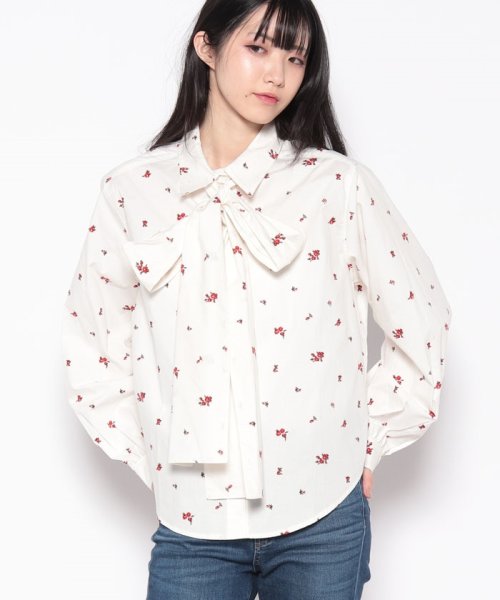 LEVI’S OUTLET(リーバイスアウトレット)/GRETCHEN BLOUSE SADIE PRINT FLAME SCARLET/ホワイト