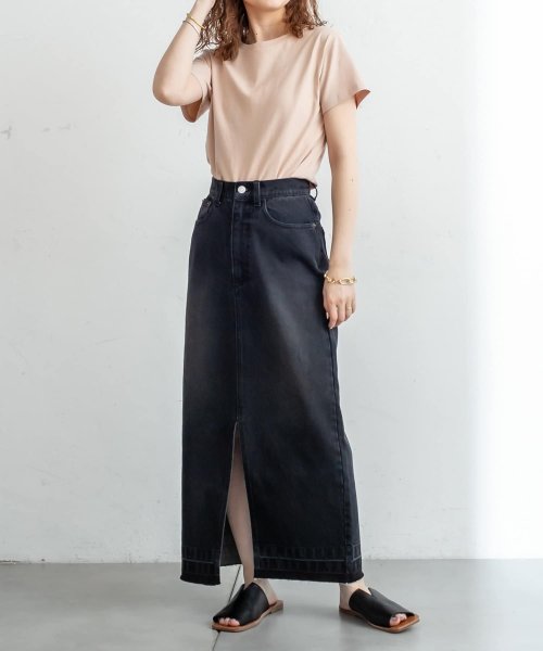 セール ミスティック Mystic Mystic デニムスリットタイトスカート Magaseek