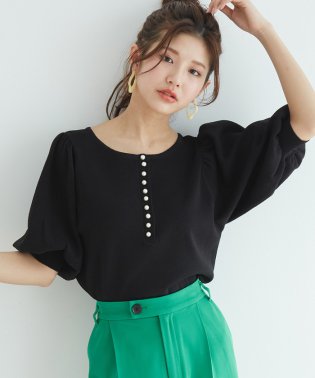 vis-`a-vis/【WEB限定】前後2WAYパール釦付きプルオーバー/504588108