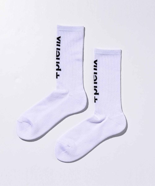 +phenix(＋phenix)/+phenix プラスフェニックス FRONT JACQUARD SOCKS フロントジャガード ソックス 【MENS】/ホワイト