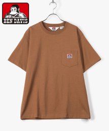 BEN DAVIS(BEN DAVIS)/【BEN DAVIS】 ベンデイビス ワンポイントロゴ  ポケット半袖Tシャツ ユニセックス/ブラウン