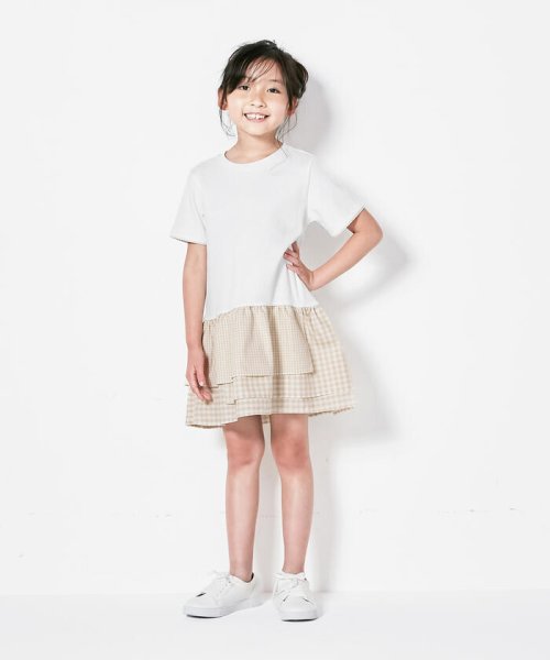 セール ギンガムチェック使い ワンピース コムサイズム キッズ Comme Ca Ism Kids Magaseek