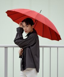 Wpc．(Wpc．)/【Wpc.公式】雨傘 16本骨ソリッド 55cm 晴雨兼用 レディース 長傘/レッド（限定色）