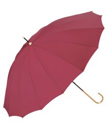 Wpc．(Wpc．)/【Wpc.公式】雨傘 16本骨ソリッド 55cm 晴雨兼用 レディース 長傘/ダークレッド