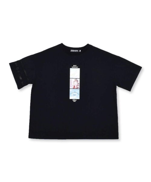 ZIDDY(ジディー)/フォトプリント Tシャツ (130~160cm)/ブラック