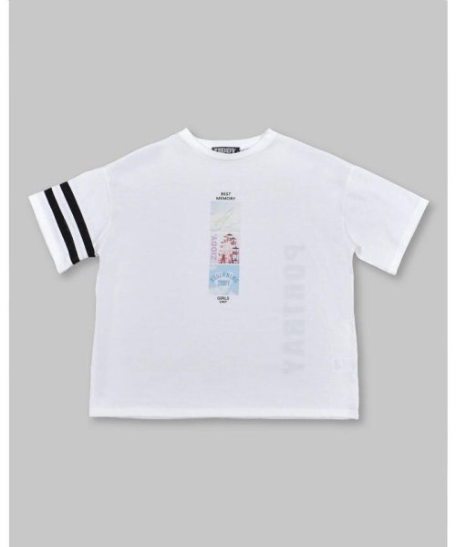 ZIDDY(ジディー)/フォトプリント Tシャツ (130~160cm)/ホワイト