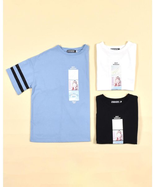 ZIDDY(ジディー)/フォトプリント Tシャツ (130~160cm)/ブルー