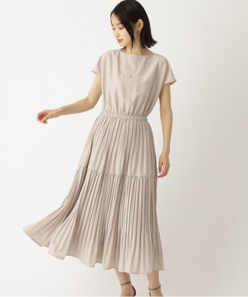 セール ポリエステルボイルプリーツワンピース ナチュラルビューティーベーシック Natural Beauty Basic Magaseek