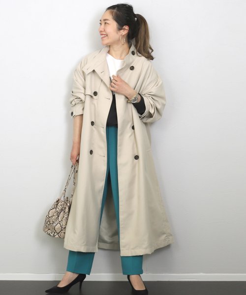 セール エステルピーチスタンドカラートレンチコート Aletta Vita Aletta Vita Magaseek