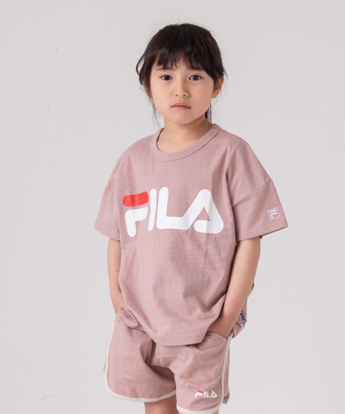 FILA(フィラ)/フィラビッグシルエットTシャツ/FILA/スモークピンク