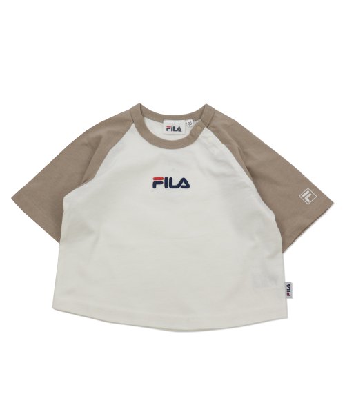 FILA(フィラ)/フィラビッグシルエットTシャツ/FILA/ベージュ×ホワイト