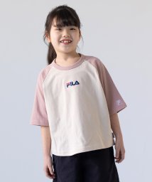 FILA(フィラ)/フィラビッグシルエットTシャツ/FILA/ピンク×アイボリー