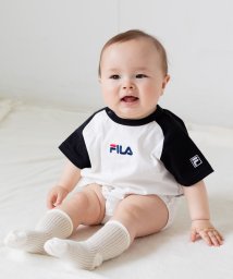 FILA(フィラ)/フィラロンパース/FILA/ホワイト×ブラック