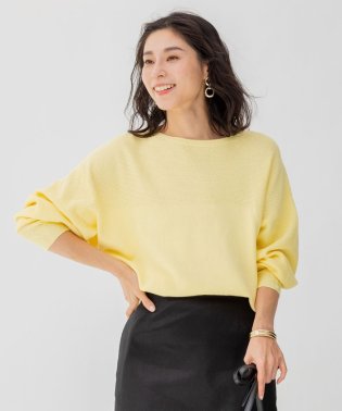 NIJYUSANKU/【洗える】テクスチャーコットン ボートネック プルオーバー/504593552