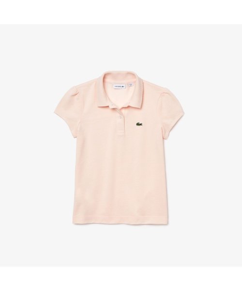 LACOSTE KIDS(ラコステ　キッズ)/GIRLS スカラップカラー ミニピケポロシャツ/ピンク系その他