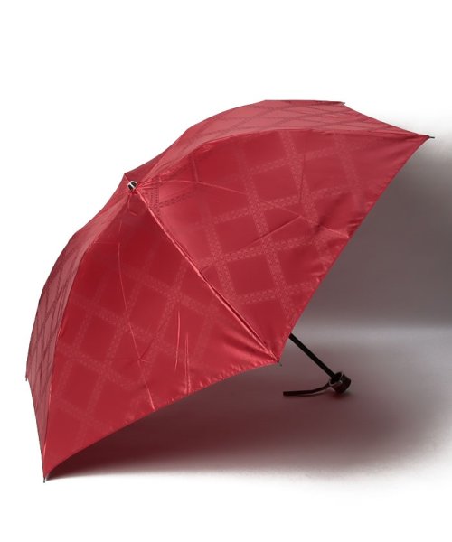 LANVIN Collection(umbrella)(ランバンコレクション（傘）)/折りたたみ傘　”ジャガード”/レッド