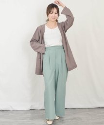 ARGO TOKYO(アルゴトウキョウ)/Tuck Wide Pants 22025　タックワイドパンツ　ワイドパンツ　タックパンツ　/グリーン