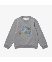 LACOSTE KIDS(ラコステ　キッズ)/クロックグラフィックステッチキッズクルーネックスウェット/グレー