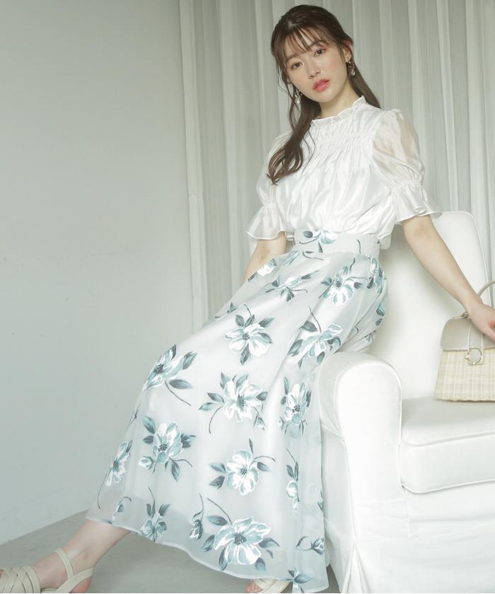 新製品発売 ラバーフラワーフレアスカート 激レア超美品 スカート スカートその他 Viskasprekybai Lt