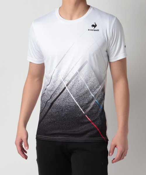 le coq sportif (ルコックスポルティフ)/【テニス】TEAM GRAPHIC GAME SHIRT/ホワイト