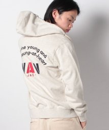 VANJACKET(ヴァンヂャケット)/ジップアップパーカー＜アーチロゴ＞/オートミール