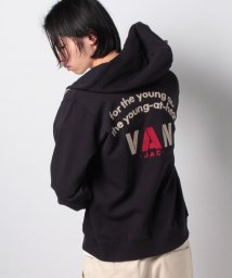 VANJACKET(ヴァンヂャケット)/ジップアップパーカー＜アーチロゴ＞/ネイビー