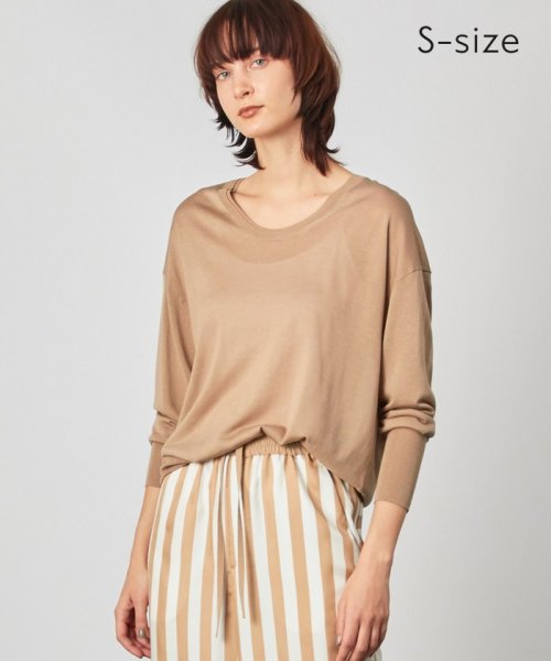 S Size Lagord Uネックニット ベイジ Beige Magaseek