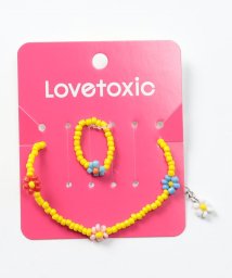 Lovetoxic(ラブトキシック)/ビーズブレス＆リングSET/イエロー