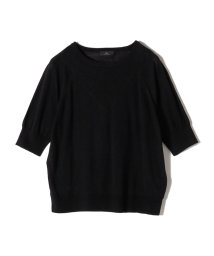 SHIPS WOMEN(シップス　ウィメン)/Primary NavyLabel:〈手洗い可能〉シルクリネンドルマンプルオーバー 22SS/ブラック