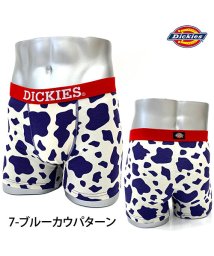 TopIsm(トップイズム)/Dickies ディッキーズ ボクサーパンツ メンズ 無地 総柄 ブランド ロゴ ストレッチ 男性用 下着 メンズ インナー アンダーウェア/ブルー