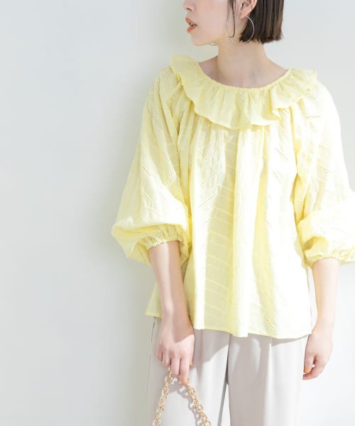 セール F By Rosso コットンレースフリルカラーチュニック Urban Research Rosso Urban Research Rosso Magaseek
