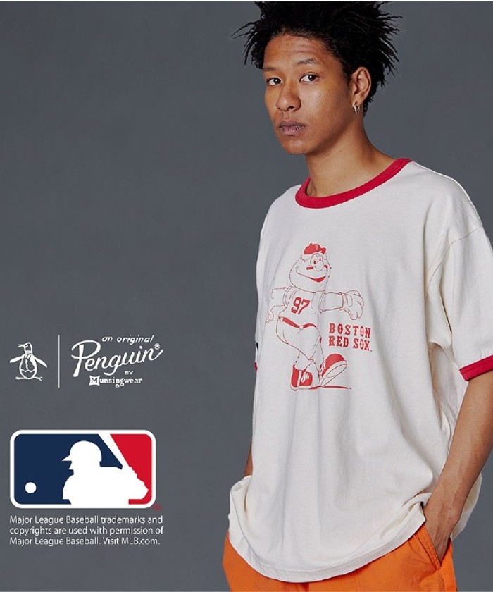 セール】MLB×Munsingwear RINGER T－SHIRT【アウトレット】(504492012