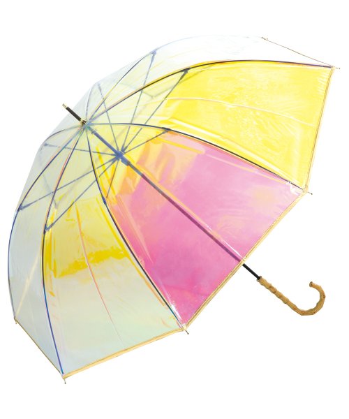 Wpc．(Wpc．)/【Wpc.公式】［ビニール傘］バンブーパイピング シャイニーアンブレラ  60cm レディース 長傘/ゴールド