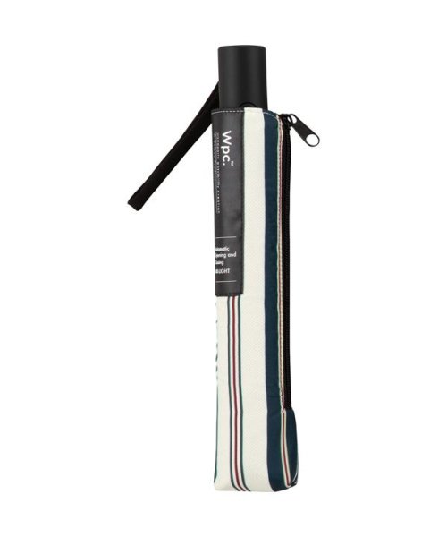 Wpc．(Wpc．)/【Wpc.公式】雨傘 UX LIGHT－WEIGHT ASC 55cm 超軽量 自動開閉 継続はっ水 晴雨兼用 メンズ レディース 折りたたみ傘/オルタネイトストライプ