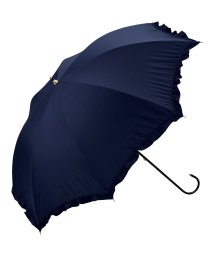 Wpc．(Wpc．)/【Wpc.公式】日傘 遮光クラシックフリル 50cm 完全遮光 遮熱 UVカット100％ 晴雨兼用 レディース 長傘/ネイビー
