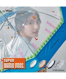 Wpc．(Wpc．)/【Wpc.公式】任天堂 スーパーマリオブラザーズ  60cm ビニール傘 ジャンプ傘 メンズ レディース 長傘/ブルー