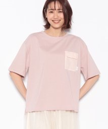 Rename(Rename)/【Rename X/リネーム クロス】ワークポケットカジュアルTシャツ /ピンク