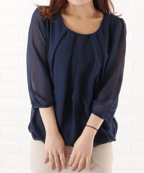 セール シースルー袖シフォンブラウス レースレディース Lace Ladies Magaseek